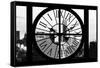 Giant Clock Window - View on the One World Trade Center II-Philippe Hugonnard-Framed Stretched Canvas