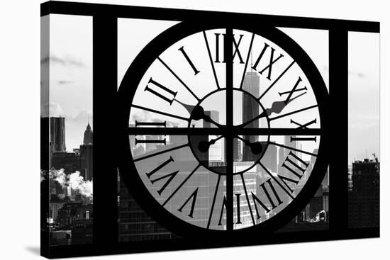 Giant Clock Window - View on the One World Trade Center II-Philippe Hugonnard-Stretched Canvas