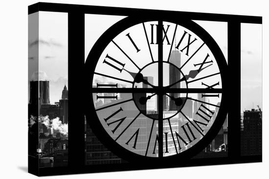 Giant Clock Window - View on the One World Trade Center II-Philippe Hugonnard-Stretched Canvas