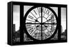 Giant Clock Window - View on the One World Trade Center-Philippe Hugonnard-Framed Stretched Canvas