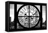 Giant Clock Window - View on the One World Trade Center-Philippe Hugonnard-Framed Stretched Canvas