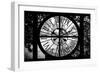 Giant Clock Window - View on the River Seine with a barge in front of the Eiffel Tower-Philippe Hugonnard-Framed Photographic Print