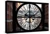 Giant Clock Window - View on the Streets of Manhattan - 10th Avenue II-Philippe Hugonnard-Stretched Canvas