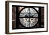 Giant Clock Window - View on the Streets of Manhattan - 10th Avenue II-Philippe Hugonnard-Framed Photographic Print