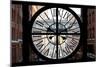 Giant Clock Window - View on the Streets of Manhattan - 10th Avenue II-Philippe Hugonnard-Mounted Photographic Print
