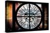 Giant Clock Window - View on the Streets of Manhattan - 10th Avenue-Philippe Hugonnard-Stretched Canvas