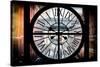 Giant Clock Window - View on the Streets of Manhattan - 10th Avenue-Philippe Hugonnard-Stretched Canvas