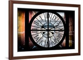 Giant Clock Window - View on the Streets of Manhattan - 10th Avenue-Philippe Hugonnard-Framed Photographic Print