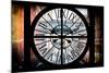 Giant Clock Window - View on the Streets of Manhattan - 10th Avenue-Philippe Hugonnard-Mounted Photographic Print