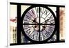 Giant Clock Window - View on the Streets of Manhattan in Winter II-Philippe Hugonnard-Framed Photographic Print