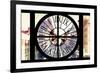 Giant Clock Window - View on the Streets of Manhattan in Winter II-Philippe Hugonnard-Framed Photographic Print