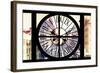 Giant Clock Window - View on the Streets of Manhattan in Winter II-Philippe Hugonnard-Framed Photographic Print