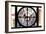 Giant Clock Window - View on the Streets of Manhattan in Winter II-Philippe Hugonnard-Framed Photographic Print