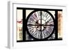 Giant Clock Window - View on the Streets of Manhattan in Winter II-Philippe Hugonnard-Framed Photographic Print