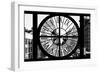 Giant Clock Window - View on the Streets of Manhattan in Winter III-Philippe Hugonnard-Framed Photographic Print