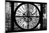 Giant Clock Window - View on Turtle Bay Buildings - New York City-Philippe Hugonnard-Mounted Photographic Print