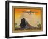 Giant Conquerers of Space and Time Pennsylvania Railroad-null-Framed Giclee Print