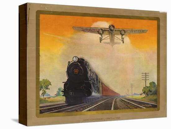 Giant Conquerers of Space and Time Pennsylvania Railroad-null-Stretched Canvas
