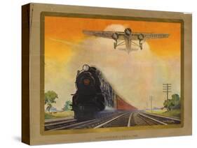 Giant Conquerers of Space and Time Pennsylvania Railroad-null-Stretched Canvas