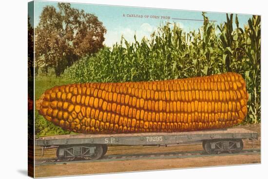 Giant Corn on Flatbed-null-Stretched Canvas