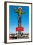 Giant Cowboy Sign-null-Framed Art Print