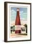 Giant Cranberry Cocktail Bottle-null-Framed Art Print