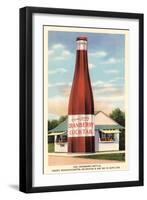 Giant Cranberry Cocktail Bottle-null-Framed Art Print