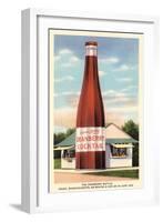 Giant Cranberry Cocktail Bottle-null-Framed Art Print