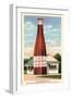 Giant Cranberry Cocktail Bottle-null-Framed Art Print