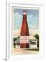 Giant Cranberry Cocktail Bottle-null-Framed Art Print