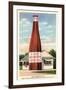 Giant Cranberry Cocktail Bottle-null-Framed Art Print