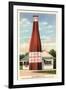 Giant Cranberry Cocktail Bottle-null-Framed Art Print