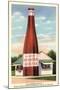 Giant Cranberry Cocktail Bottle-null-Mounted Art Print