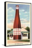 Giant Cranberry Cocktail Bottle-null-Framed Stretched Canvas