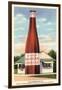 Giant Cranberry Cocktail Bottle-null-Framed Art Print