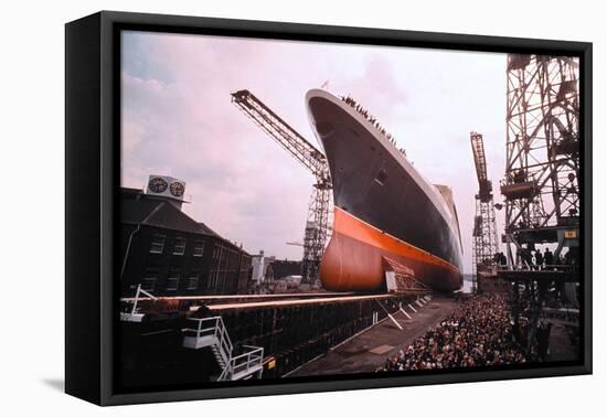 Giant Cunard Liner-null-Framed Stretched Canvas