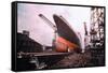 Giant Cunard Liner-null-Framed Stretched Canvas