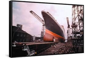 Giant Cunard Liner-null-Framed Stretched Canvas