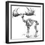 Giant Deer, 19th Century Artwork-Science Photo Library-Framed Photographic Print