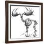 Giant Deer, 19th Century Artwork-Science Photo Library-Framed Photographic Print
