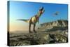 Giant Dinosaur in the Background of the Sky.-iurii-Stretched Canvas