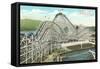 Giant Dipper Roller Coaster, Vancouver, British Columbia-null-Framed Stretched Canvas