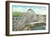 Giant Dipper Roller Coaster, Vancouver, British Columbia-null-Framed Art Print