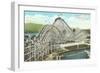 Giant Dipper Roller Coaster, Vancouver, British Columbia-null-Framed Art Print