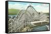 Giant Dipper Roller Coaster, Vancouver, British Columbia-null-Framed Stretched Canvas