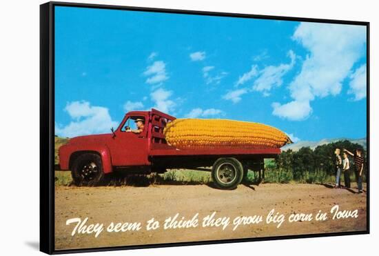 Giant Ear of Corn on Truck, Iowa-null-Framed Stretched Canvas