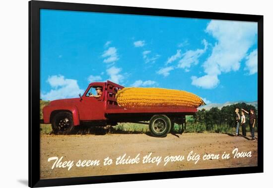 Giant Ear of Corn on Truck, Iowa-null-Framed Art Print