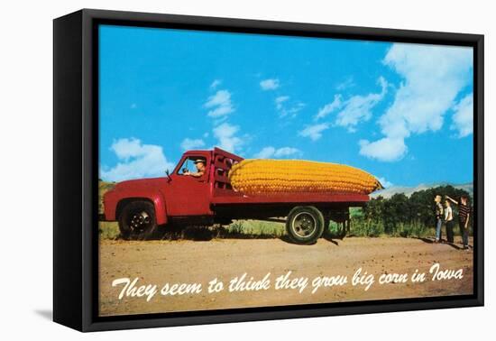 Giant Ear of Corn on Truck, Iowa-null-Framed Stretched Canvas
