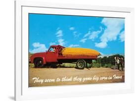 Giant Ear of Corn on Truck, Iowa-null-Framed Premium Giclee Print