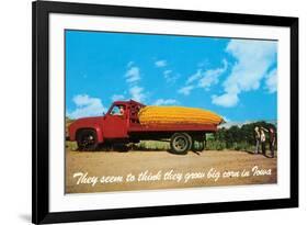 Giant Ear of Corn on Truck, Iowa-null-Framed Premium Giclee Print